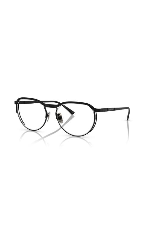 Ferrari 53mm Oval Optical Glasses In Black