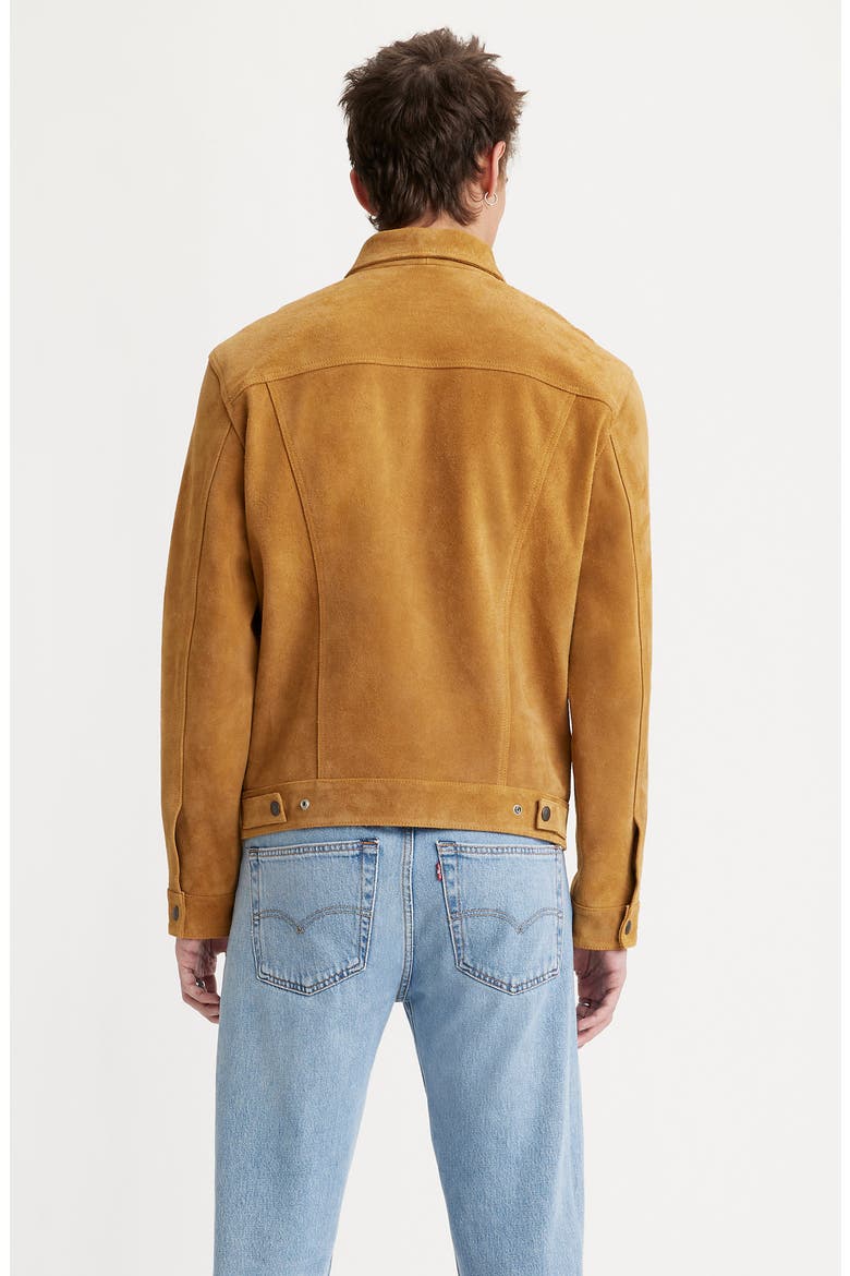 Highland Suede Trucker Jacket (Men) | Nordstrom