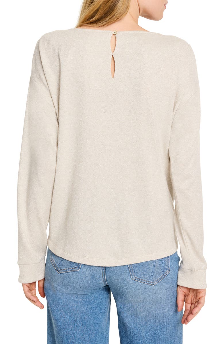 NIC+ZOE Everyday Sparkle Relaxed Fit Top, Alternate, color, Neutral Mix