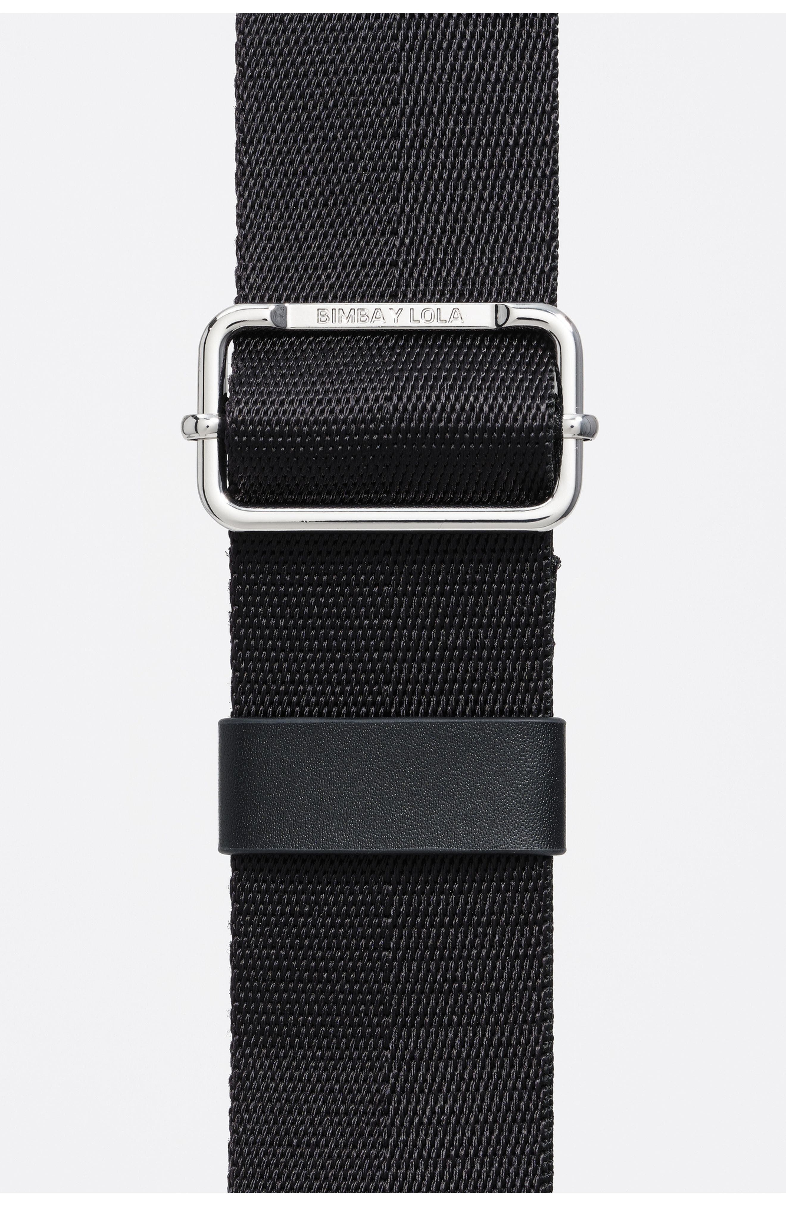 Bimba y Lola Large Nylon Carlino Bag, Alternate, color, Black