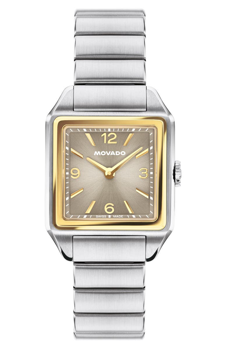 Movado The 1917 Bracelet Watch, 25mm x 34mm, Main, color, Gray