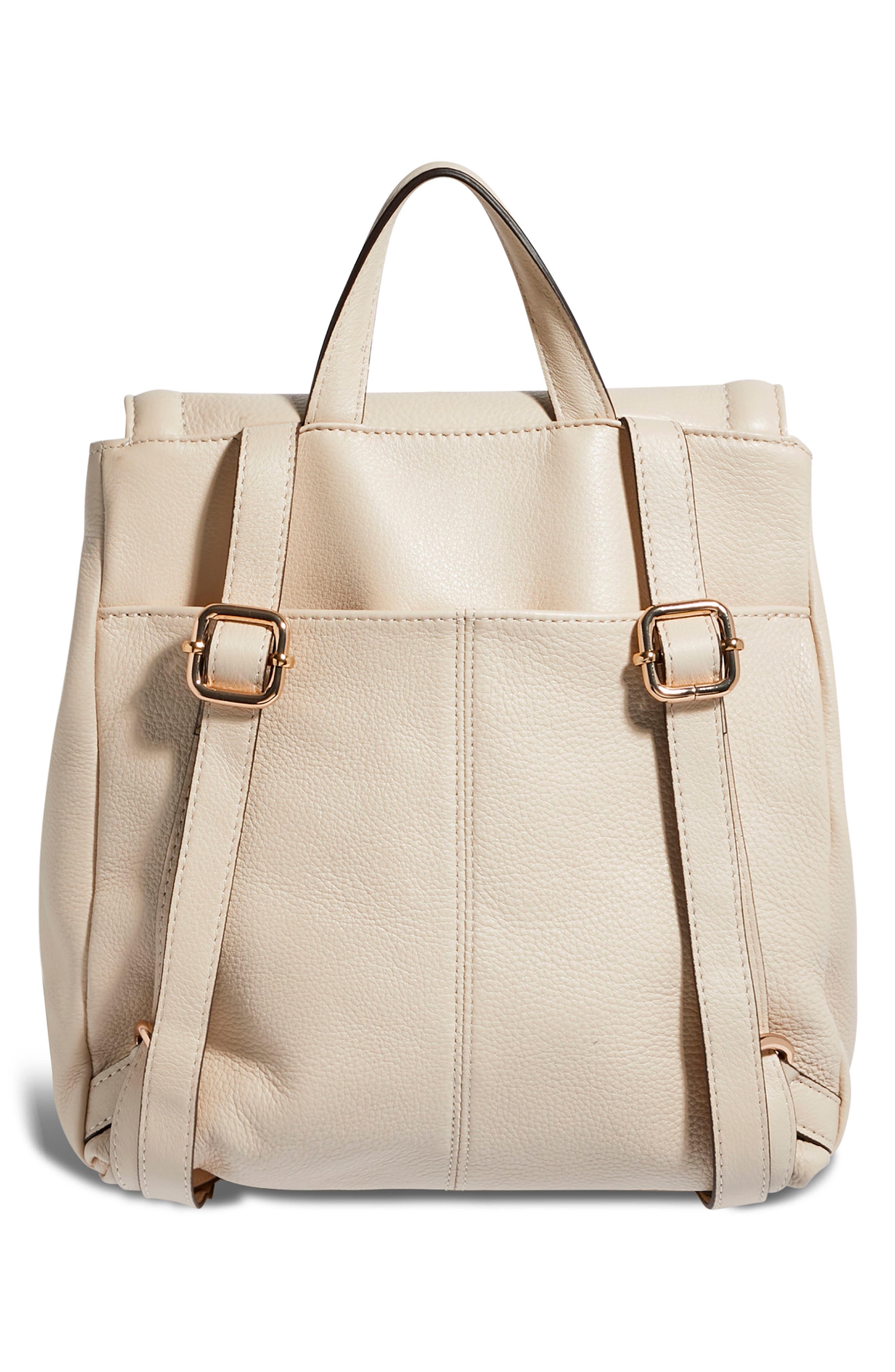 Kestenberg Lovers Lane Leather Convertible Backpack, Alternate, color, SANDY