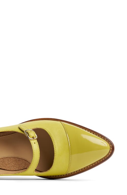 The Office Of Angela Scott Miss Elize Cap Toe Pump In Yellow
