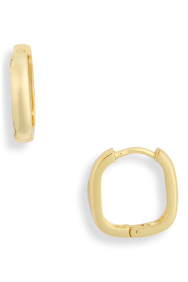 Square Hoop Earrings, Main, color, GOLD