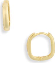 Argento Vivo Sterling Silver Square Hoop Earrings