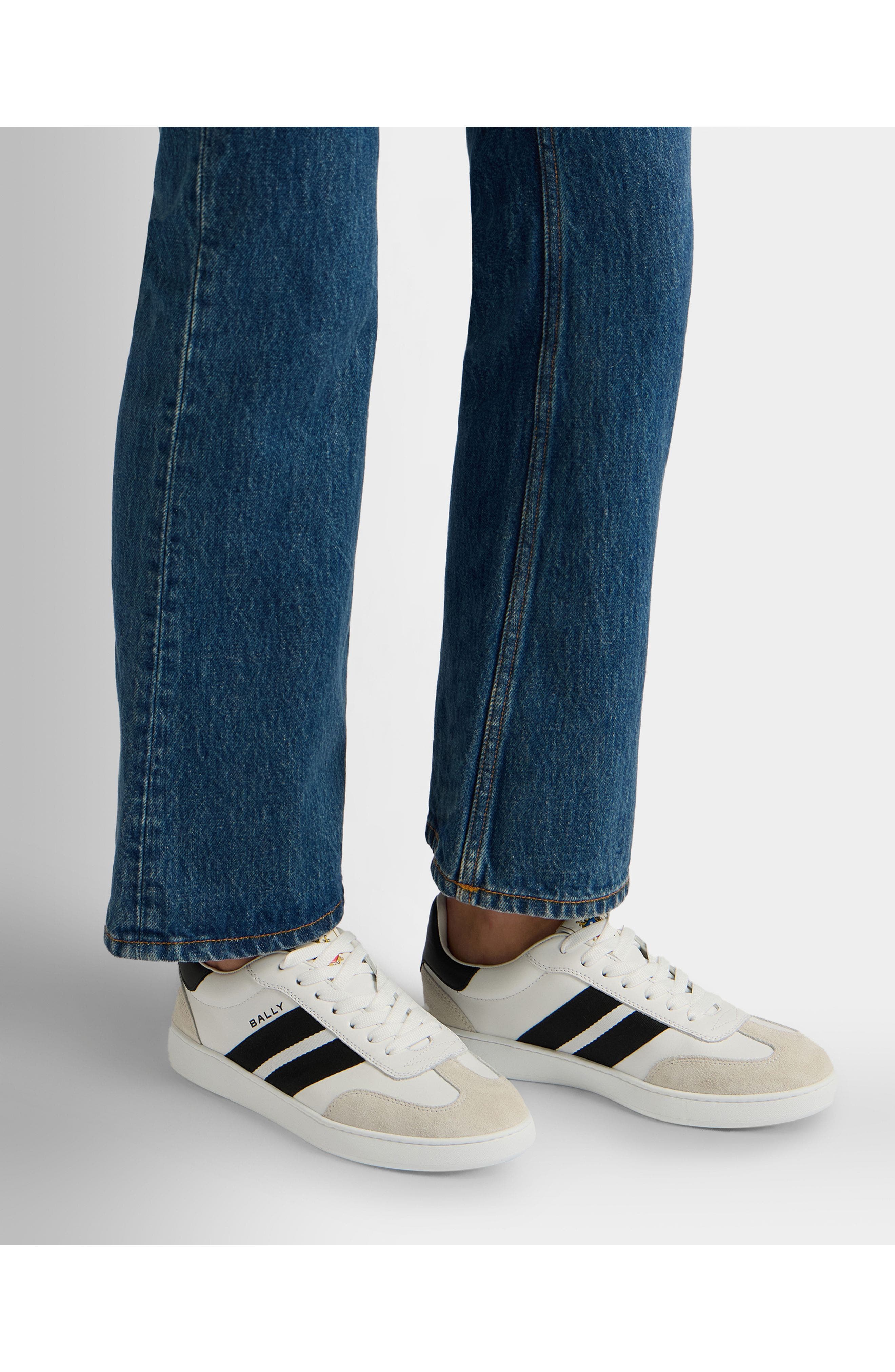 Retro Crest Sneaker in Plain Leather - image 4
