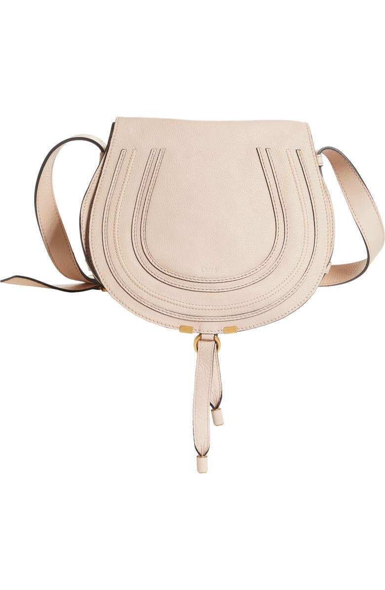 Chloé Medium Marcie Leather Crossbody Bag, Main, color,