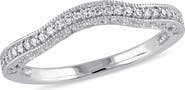 Julianna B. Diamond Curved Wedding Band 14k