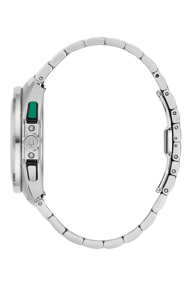 Racer Chronograph Bracelet Watch, 42mm, Alternate, color, SILVER-TONE