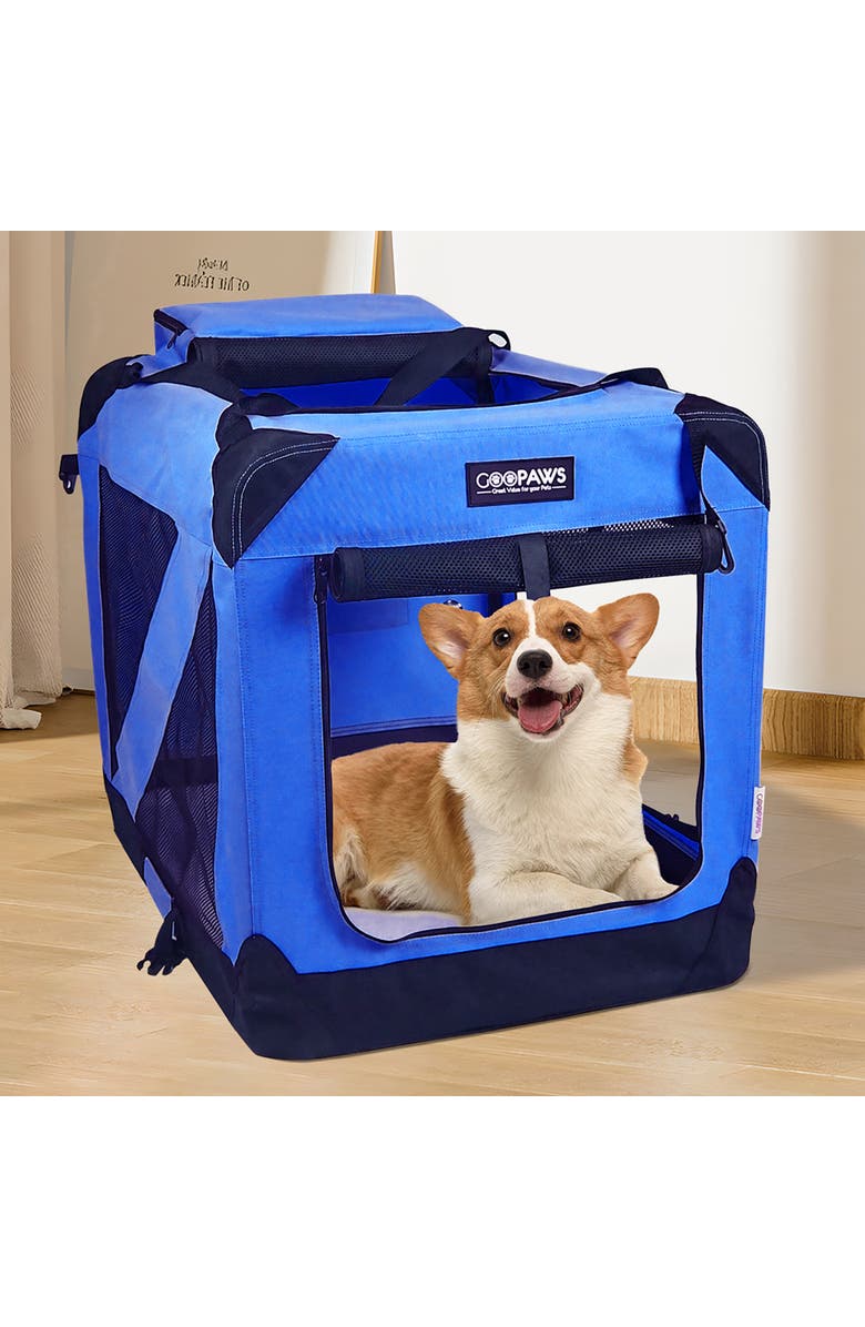 JESPET Soft Pet Crate 36" 70Lb Capacity, Alternate, color, Multicolored