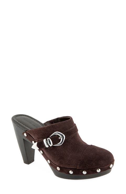 Priyan Cap Toe Leather Clog