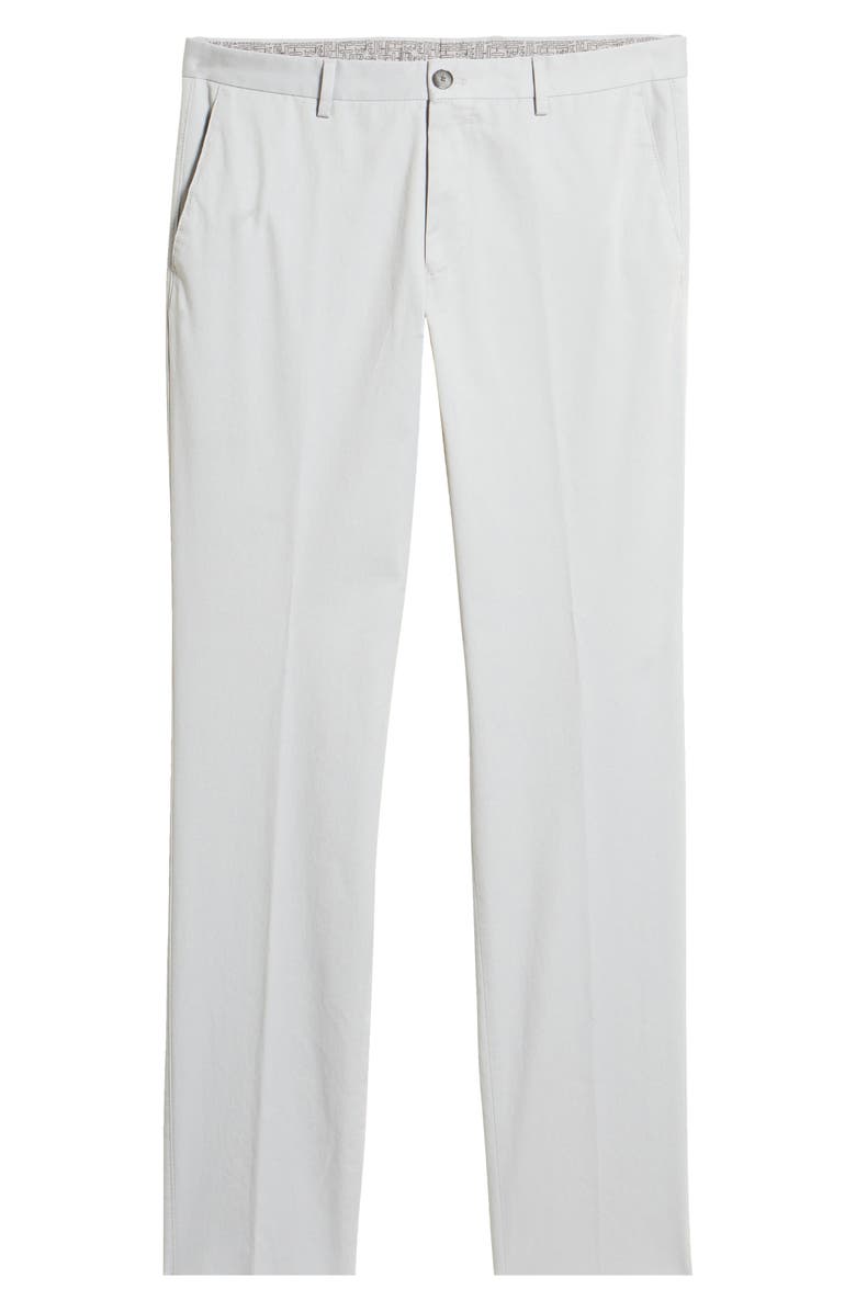 BOSS Stanino Flat Front Stretch Cotton Dress Pants, Alternate, color, 