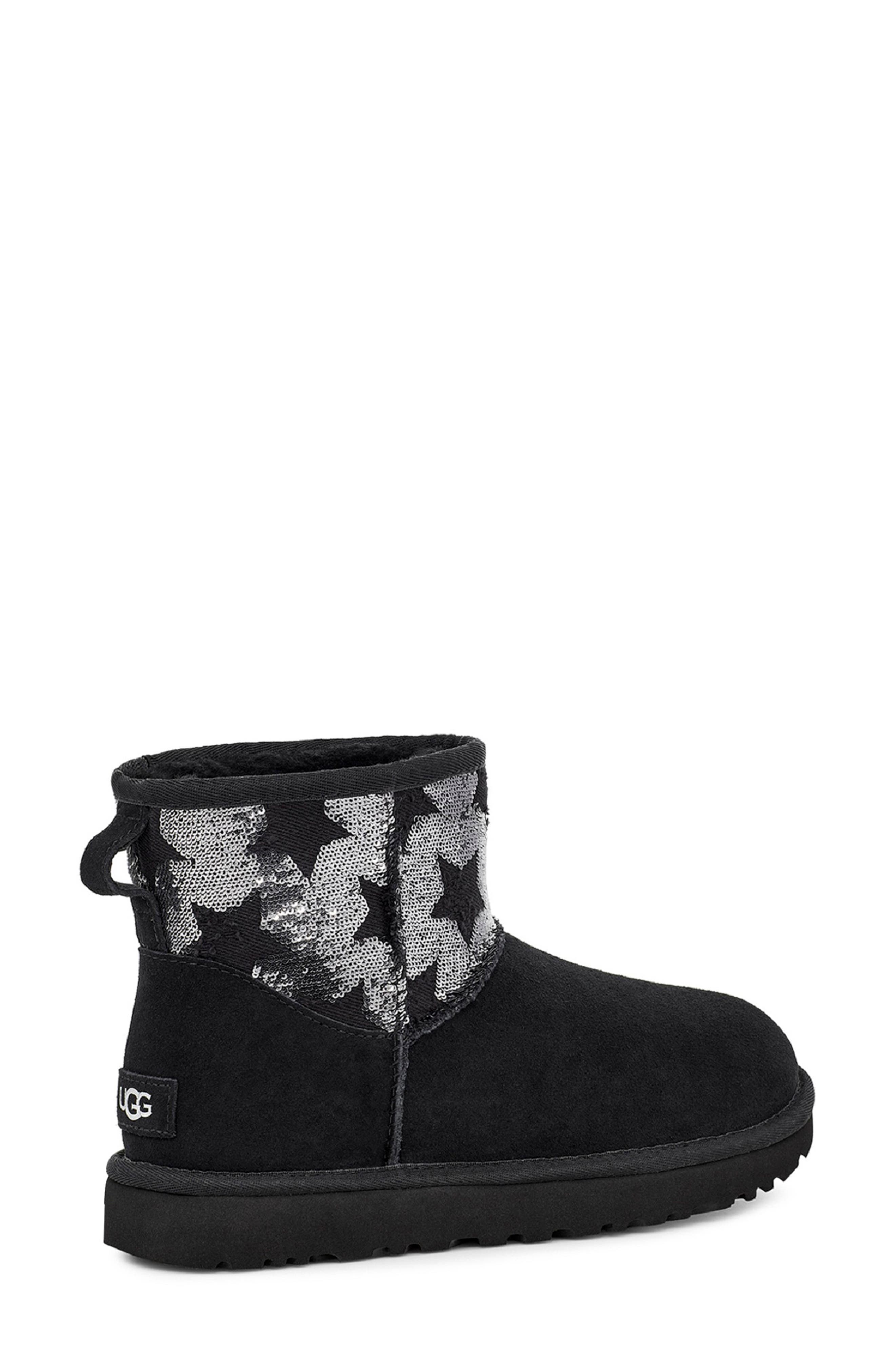 UGG<sup>®</sup> Classic Mini Sequin Stars Boot, Alternate, color, 