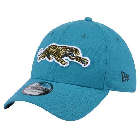 Men
s New Era  Teal Jacksonville Jaguars Throwback Prowler 39THIRTY Flex Hat