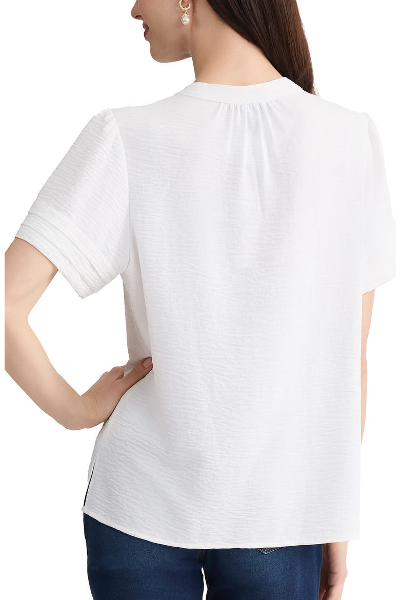 Short Sleeve Woven Shirt, Alternate, color, NATURAL WHITE