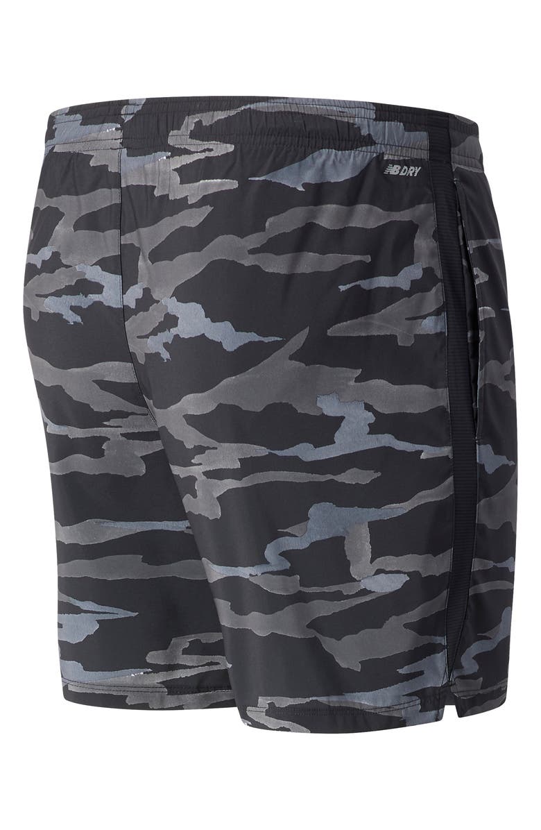 New Balance Accelerate 7 Performance Running Shorts, Alternate, color, Black/ Grey