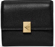 Kate Spade New York deco small pebbled leather flat wallet