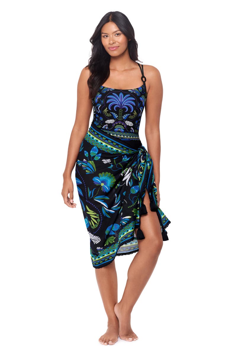 Magicsuit<sup>®</sup> Taj Mahal Georgie Underwire One-Piece Swimsuit, Alternate, color, Black Multi