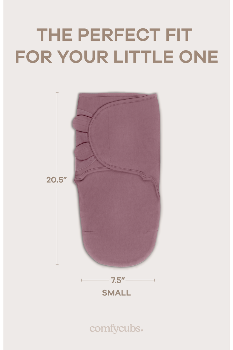 Easy Swaddle Blankets - Pack of 3, Alternate, color, Blush, Mauve, Mulberry