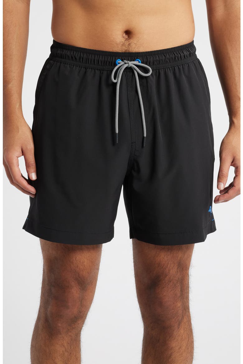 Naples Valley 5.25-Inch Swim Trunks, Main, color, BLACK