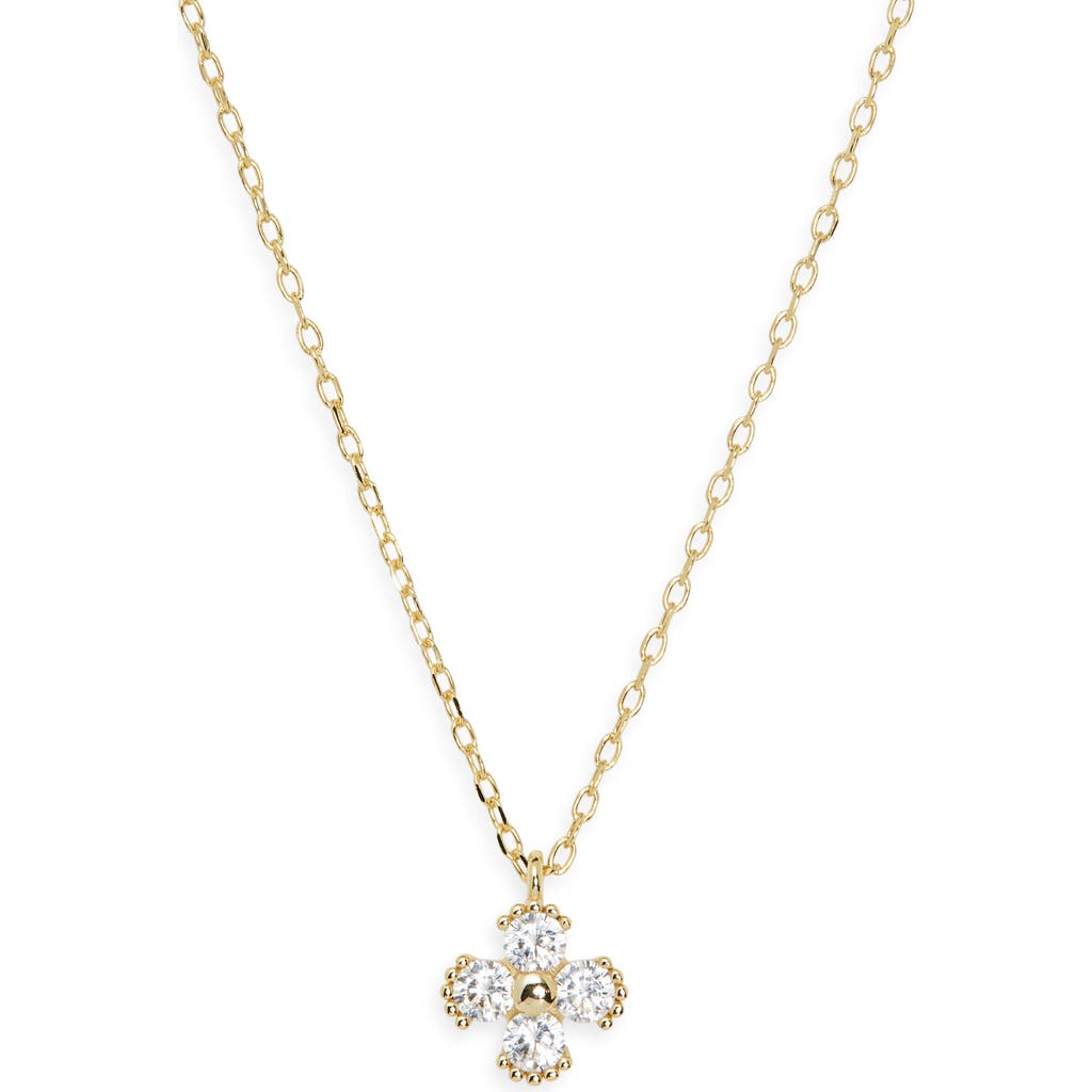 Argento Vivo Bead Rim Cubic Zirconia Pendant Necklace