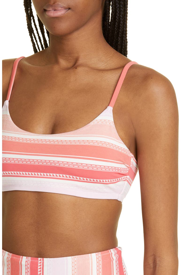 Eshal Bralette Bikini Top, Alternate, color, TANGERINE