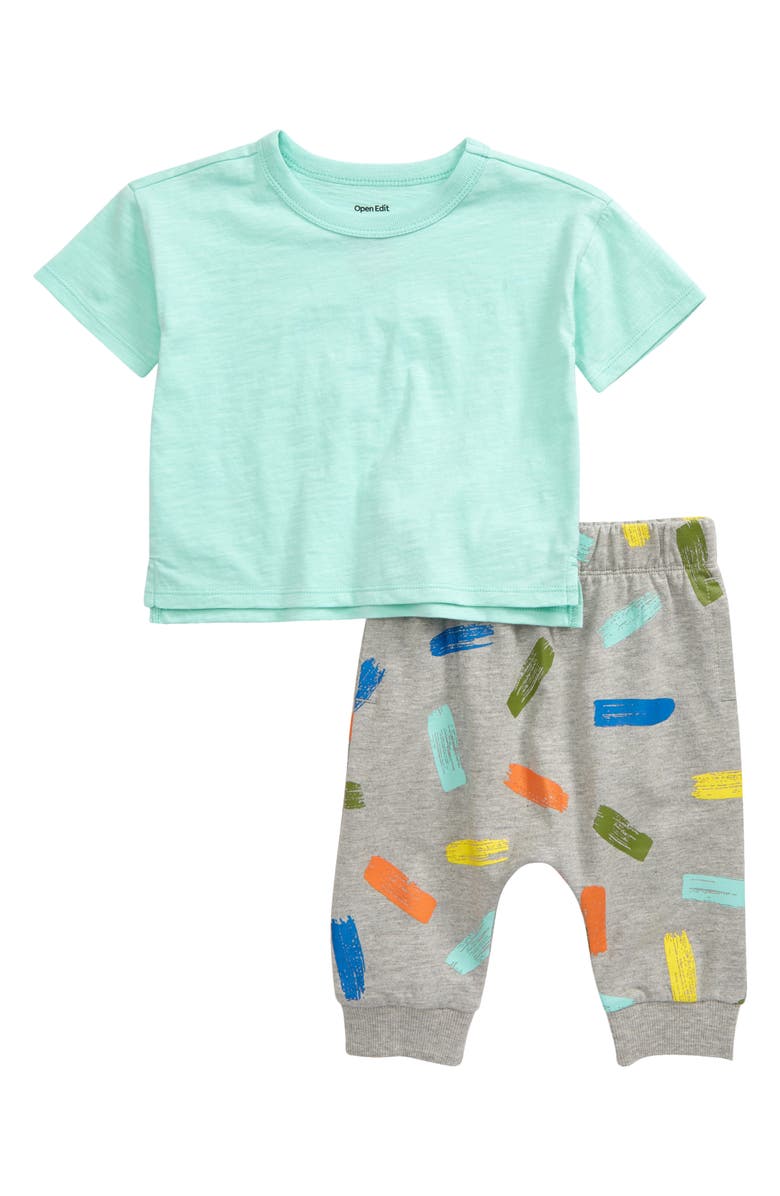 Open Edit Boxy T-Shirt & Jogger Pants Set, Main, color, 