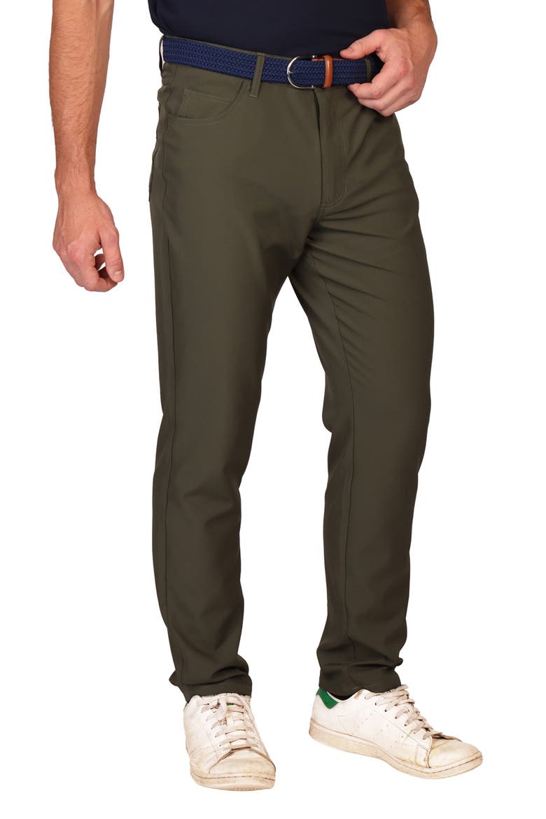 Five-Pocket Performance Pants, Main, color, OLIVE