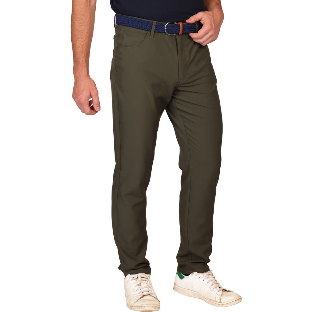Tailorbyrd Five-pocket Performance Pants In Green