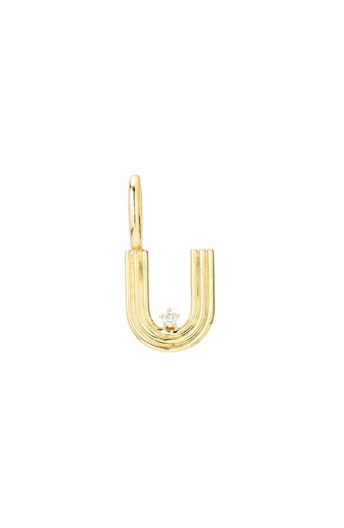 ADINA REYTER ADINA REYTER GROOVY DIAMOND MINI INITIAL CHARM 
