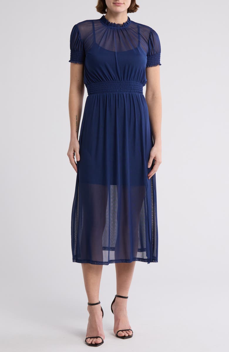 Mesh Short Sleeve Dress