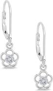 Lily Nily Kids' Flower Cubic Zirconia Drop Earrings