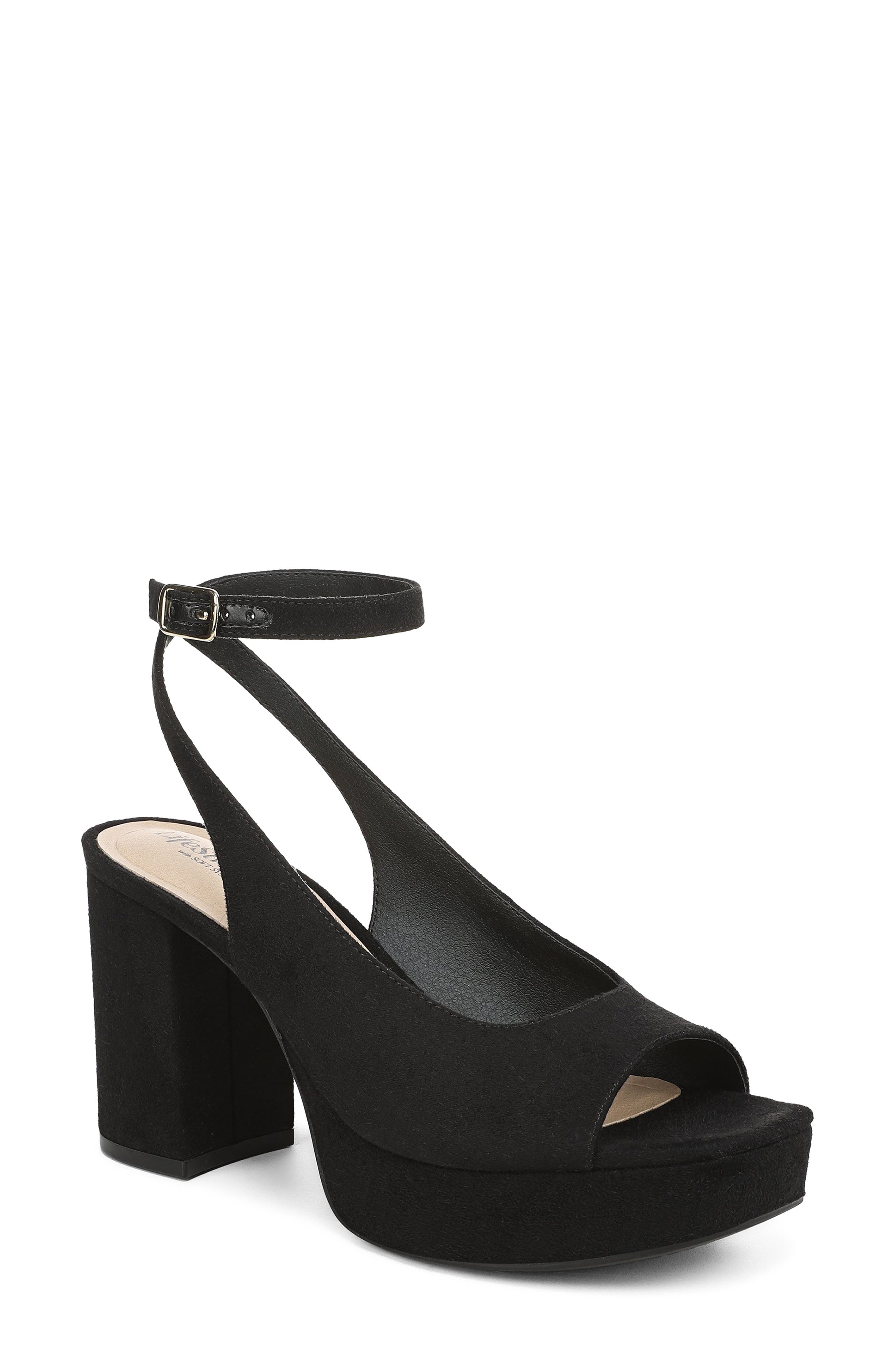 LifeStride Aliyah Ankle Strap Platform Sandal, Main, color, Black