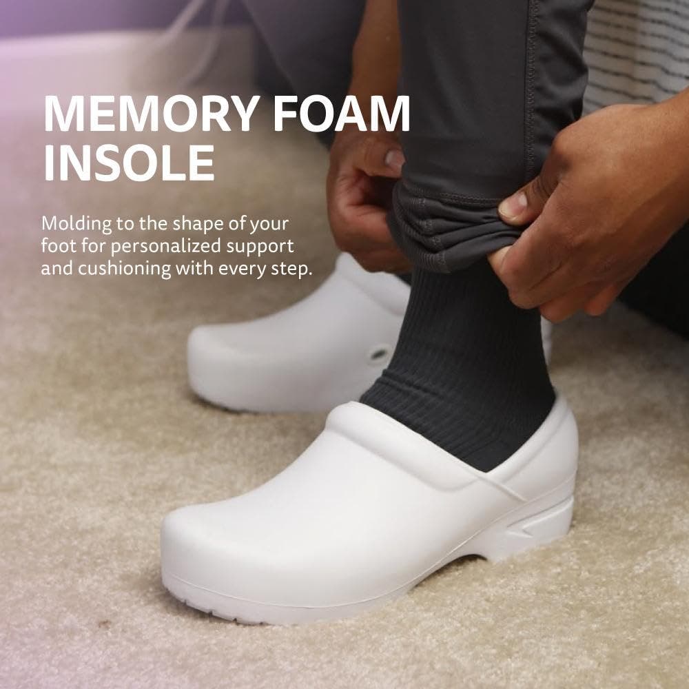 Guardian Angel Nursing Clogs, Alternate, color, Black