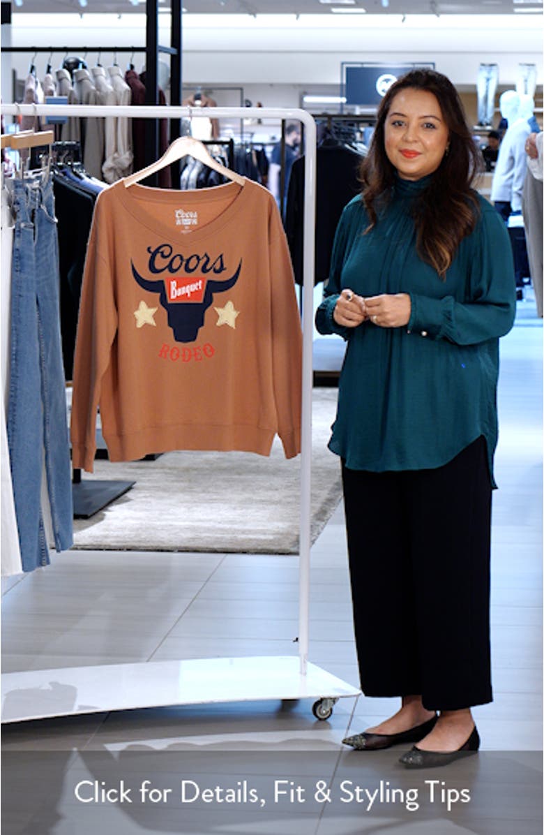 Coors<sup>®</sup> Rodeo Appliqué Graphic Sweatshirt, sales video thumbnail