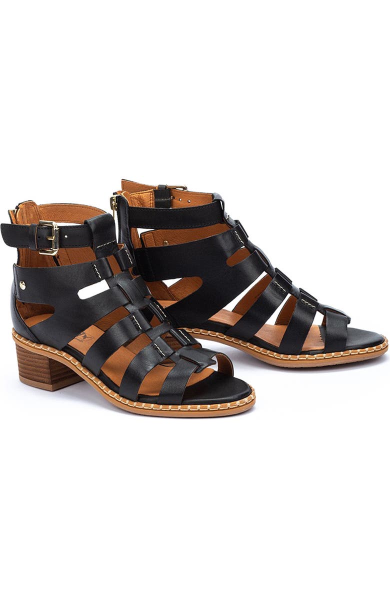 PIKOLINOS Blanes Cage Sandal, Alternate, color, Black