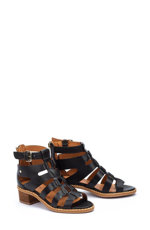 Pikolinos Blanes Cage Sandal In Black
