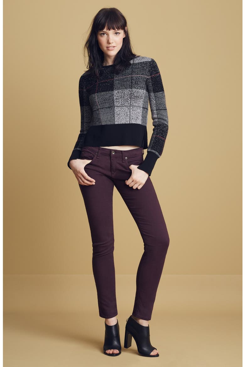 'The Dre' Slim Fit Boyfriend Jeans, Alternate, color, AGED WINE