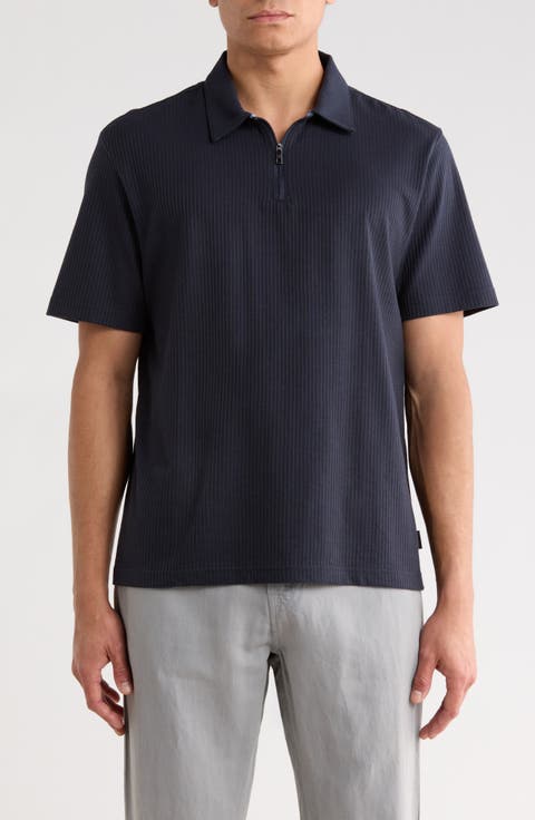 Quarter Zip Knit Polo