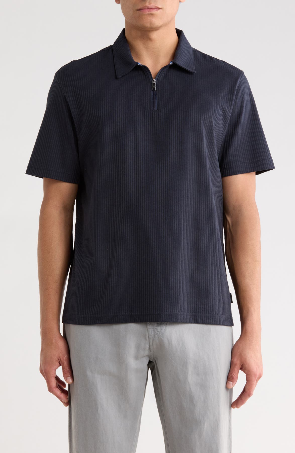 Ted Baker Quarter Zip Knit Polo