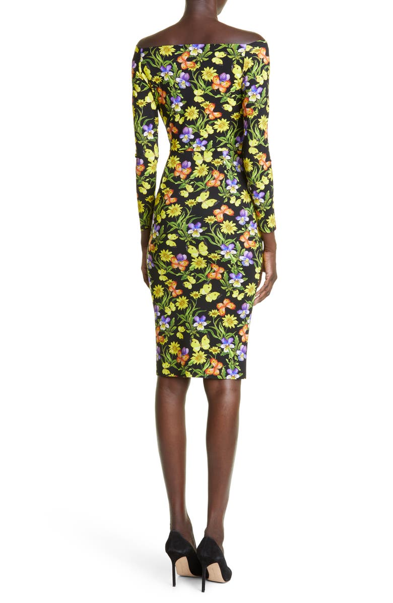 Chiara Boni La Petite Robe Silveria Floral Long Sleeve Dress, Alternate, color,