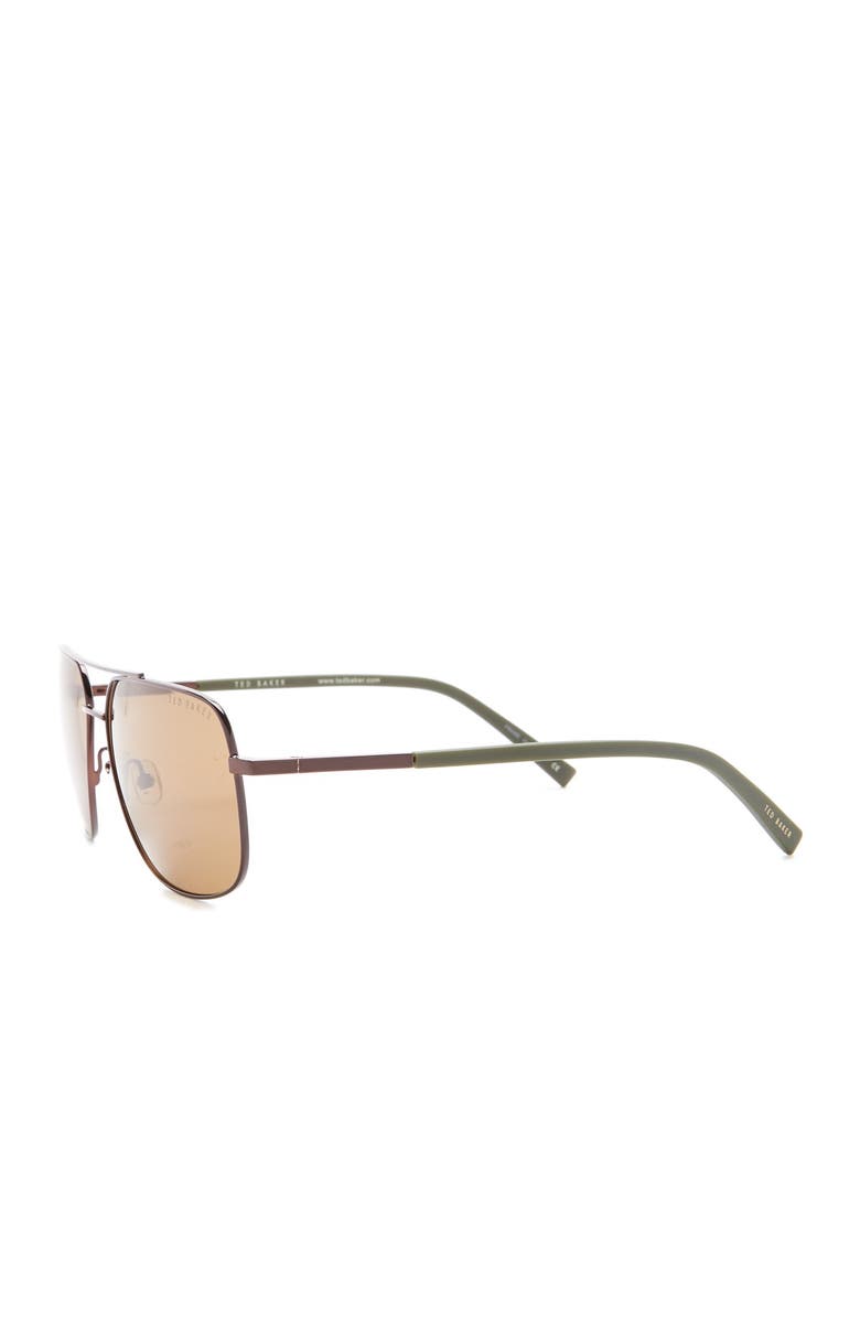 Ted Baker London 58mm Full Rim Polarized Navigator Sunglasses, Alternate, color, 