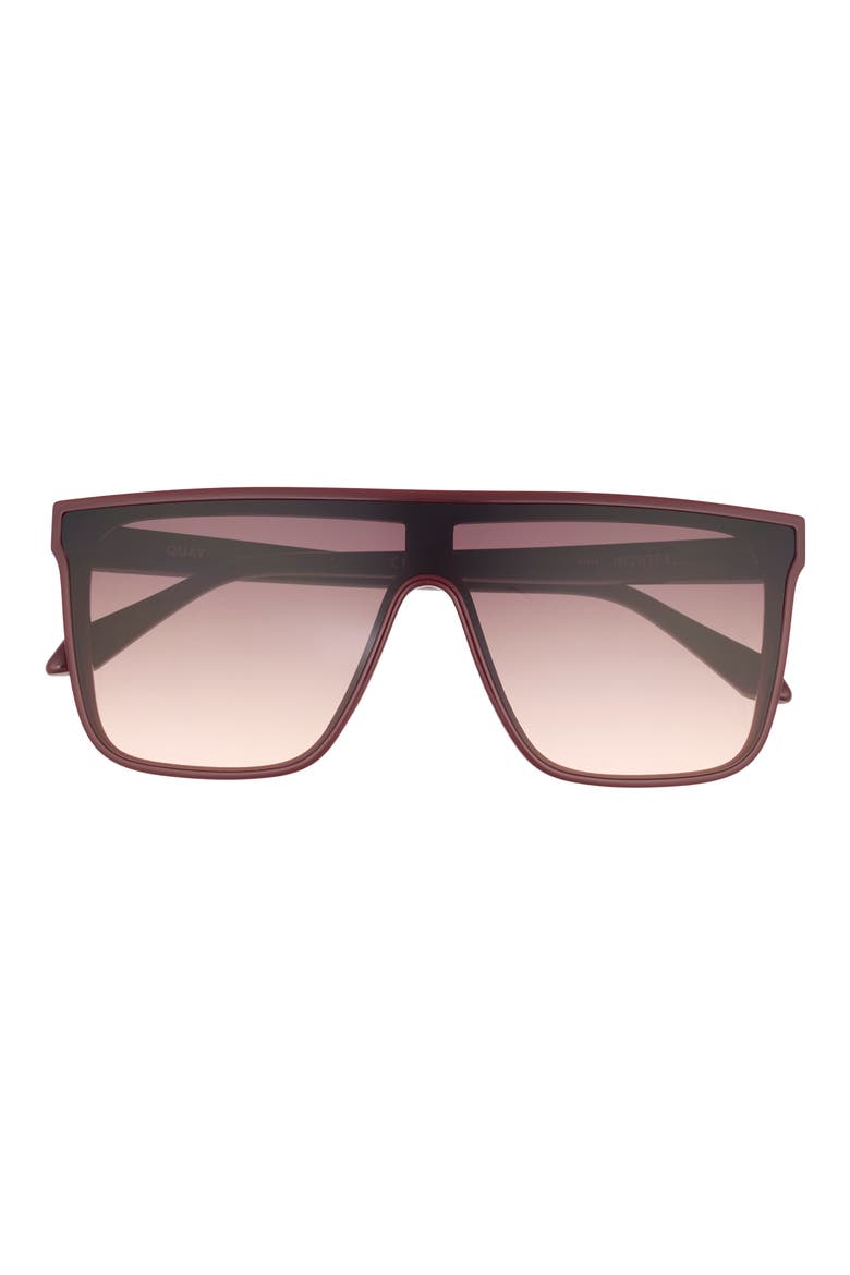 Nightfall Medium 138mm Shield Sunglasses, Main, color, GARNET/ DARK FAWN