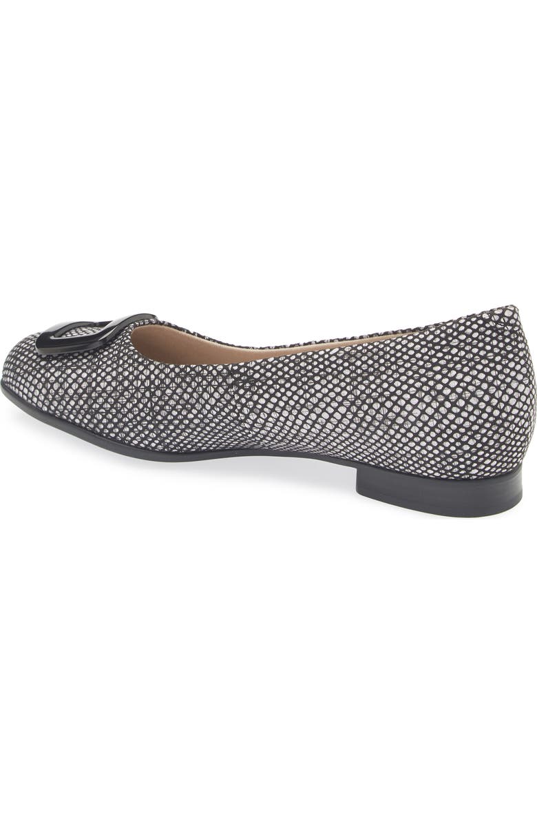 Munro Gianna Buckle Flat, Alternate, color, Black Fabric