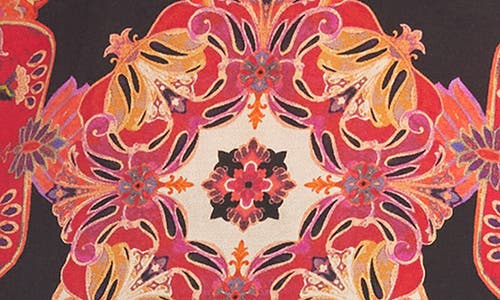 Karen Kane Printed Scoop Neck Top In Multi
