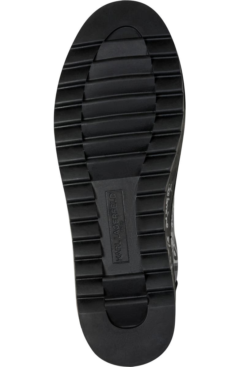 KARL LAGERFELD PARIS Allover Logo Low Profile Sneaker, Alternate, color, Grey