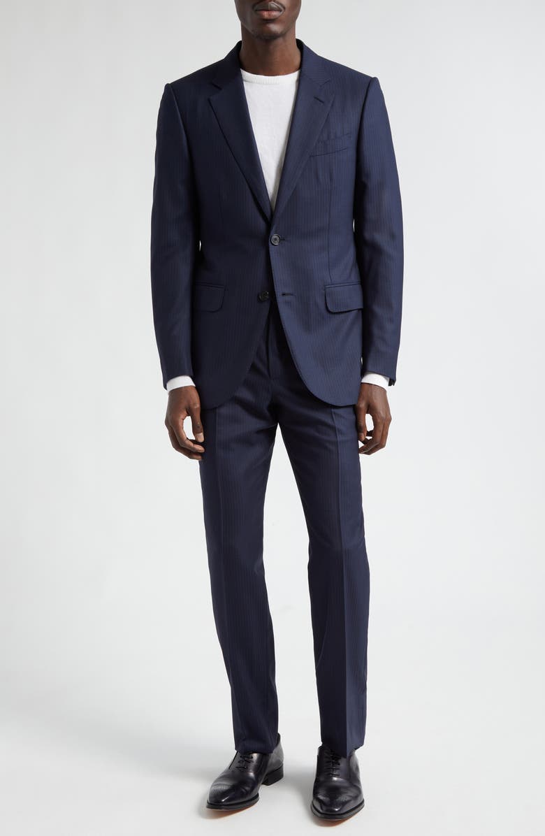 ZEGNA Stripe Centoventimila Couture Wool Suit, Main, color, 
