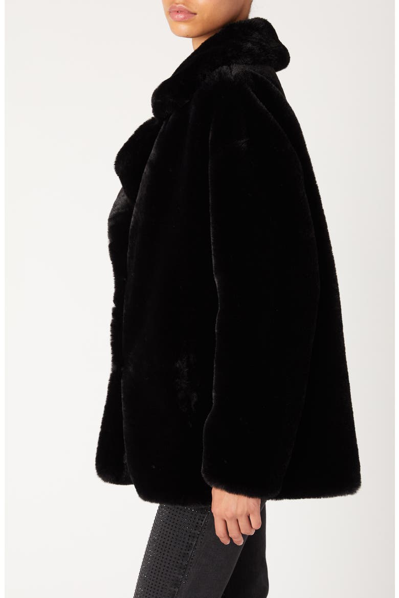 Faux Fur Coat, Alternate, color, FUZZY PAWS