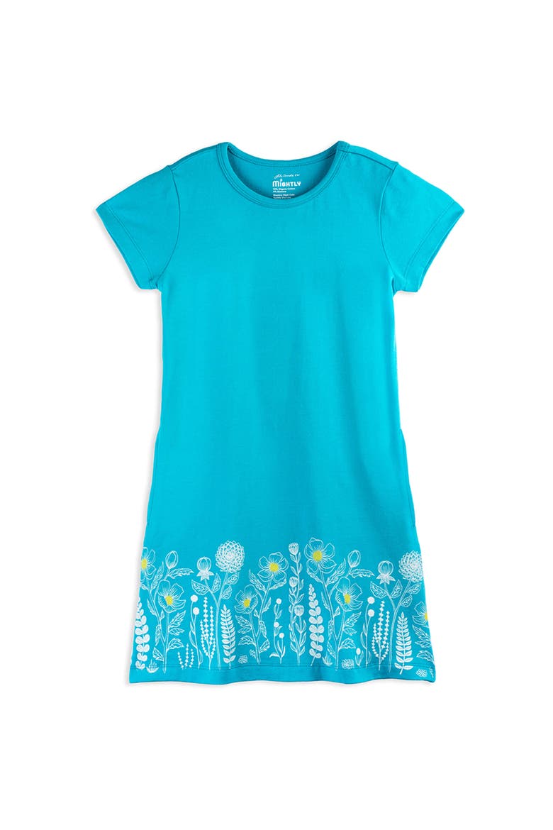 Organic Cotton Short Sleeve T-Shirt Dress, Main, color, Lili's Garden