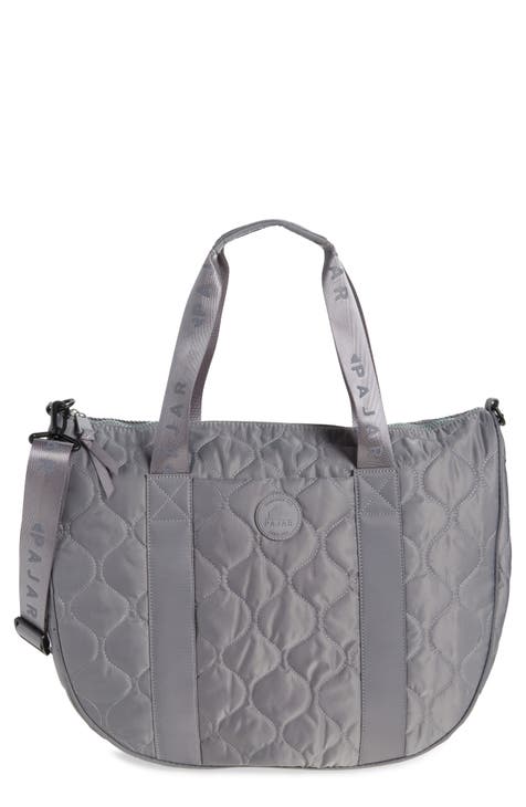 Quilted Nylon Tote Bag